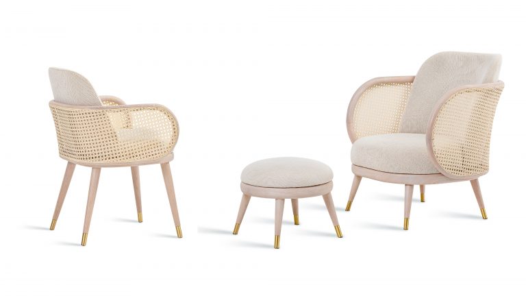 Armchair and Puff Carminha . by Henrique Steyer